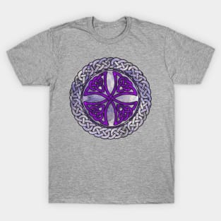 Purple Celtic Shield Knot T-Shirt